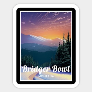 Bridger Bowl ski Montana USA Sticker